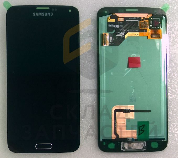 Дисплей (lcd) в сборе с сенсорным стеклом (тачскрином) (Blue) для Samsung SM-G900T GALAXY S5