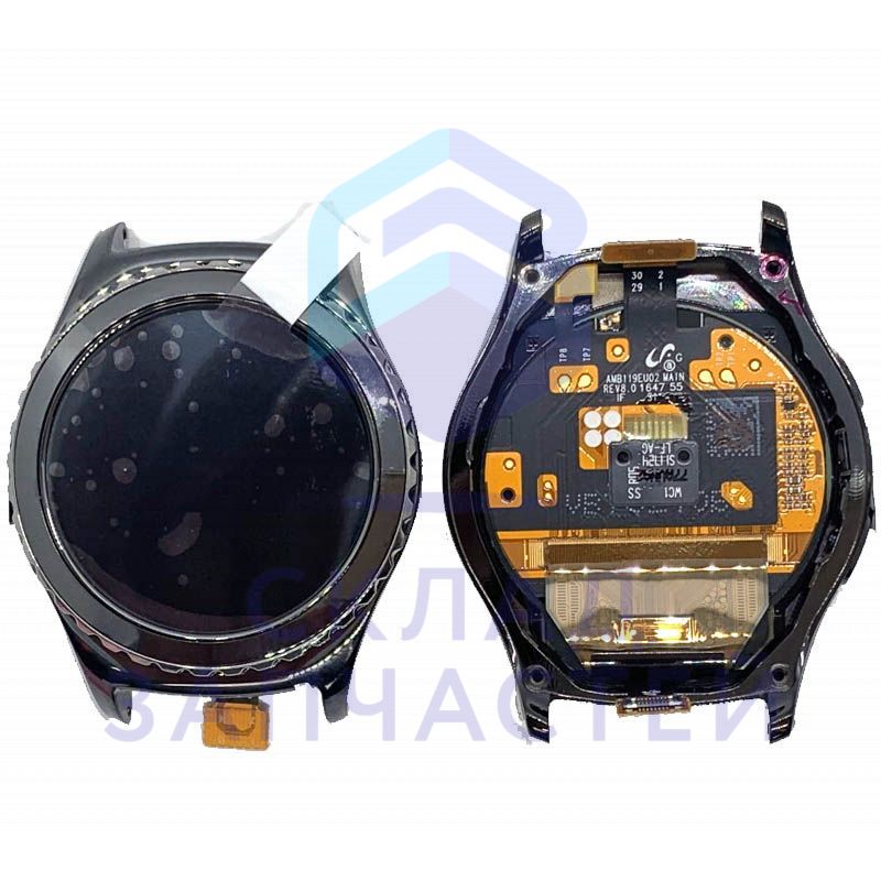 GH97-18012A Samsung оригинал, дисплей в сборе с сенсорным стеклом (тачскрином) и передней панелью (black)