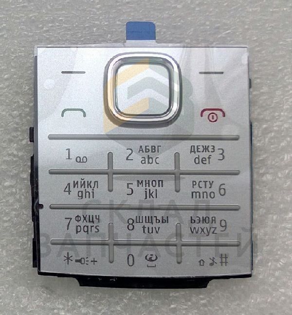 Клавиатура набора номера русс./лат. (Silver) для Nokia X2-00