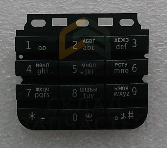 Клавиатура (набора номера) русс./лат. (Graphite) для Nokia ASHA 300