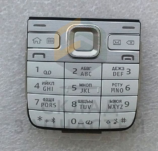 Клавиатура (набора номера) русс./лат. (White) для Nokia E52