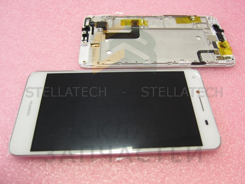Дисплейный модуль в сборе с передней панелью и компонентами (White) для Huawei Ascend Y5II 3G (D2Y5II 3G)