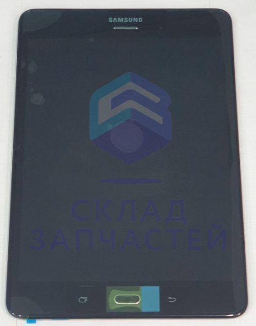 Дисплей в сборе с сенсорным стеклом (тачскрином) (Black) для Samsung SM-T355