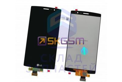 Дисплей в сборе с сенсорной панелью (цвет - Black) , аналог для LG H736 G4S