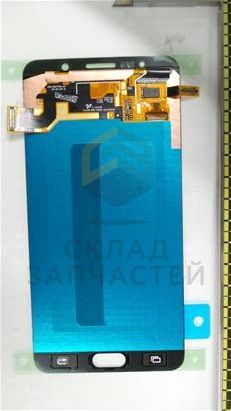 Дисплей в сборе с сенсорным стеклом (тачскрином) (цвет - White) для Samsung SM-N920C