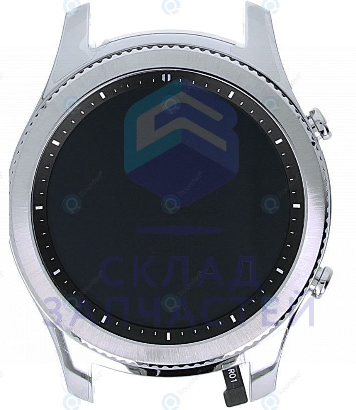 Дисплей в сборе с сенсорным стеклом (тачскрином) (цвет - silver) для Samsung SM-R770X