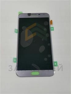 Дисплей в сборе с сенсорным стеклом (тачскрином) (цвет - grey) для Samsung SM-J400F/DS