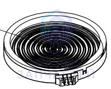 0530070627 Haier оригинал, Конфорка большая