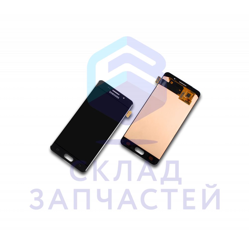 Дисплей (lcd) в сборе с сенсорным стеклом (тачскрином) (Black) для Samsung SM-A510X