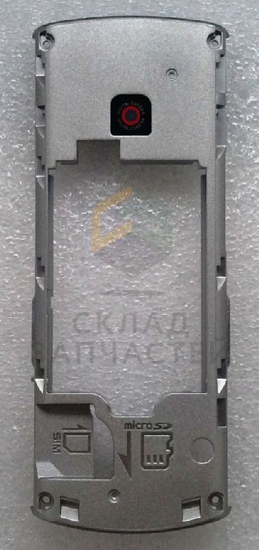 Задняя часть корпуса в сборе с защитным стеклом камеры (Black) для Samsung GT-C3010