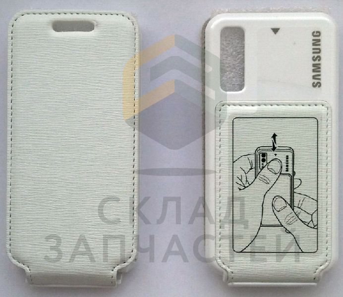 Крышка АКБ - чехол (Snow White) для Samsung GT-S5230W