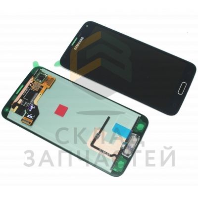 Дисплей (lcd) в сборе с сенсорным стеклом (тачскрином) (Black) для Samsung SM-G900W8 GALAXY S5