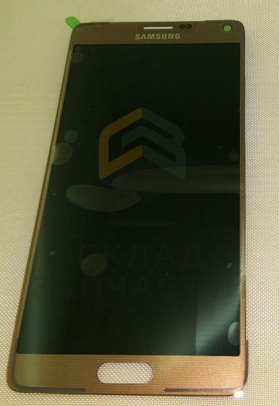 Дисплей (lcd) в сборе с сенсорным стеклом (тачскрином) (GOLD) для Samsung SM-N910C