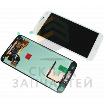 Дисплей (lcd) в сборе с сенсорным стеклом (тачскрином) (White) для Samsung SM-G900H GALAXY S5