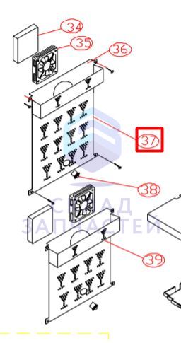 Изображение товара 0070111902 Haier оригинал, крышка воздуховода