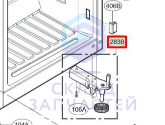 Петля крепления двери нижняя для LG GN-M702HVHM.ASEQTAS