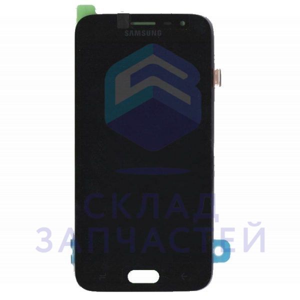 Дисплей в сборе с сенсорным стеклом (тачскрином) (цвет - black) для Samsung SM-J250F/DS