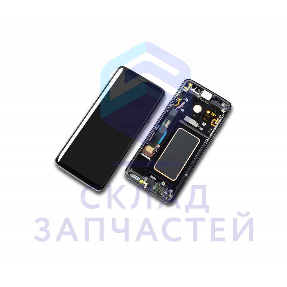 Дисплей в сборе с сенсорным стеклом (тачскрином) (цвет - black) для Samsung SM-G965F/DS