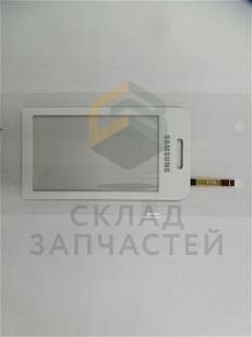 Сенсорное стекло (тачскрин) (Snow White) для Samsung GT-S5230