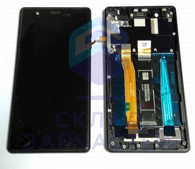 Дисплей в сборе с сенсорным стеклом (тачскрином) и передней панелью (цвет - Black) typ. B для Nokia 3 Dual Sim (TA-1032)