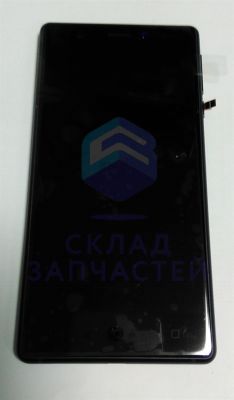 Дисплей в сборе с сенсорным стеклом (тачскрином) и передней панелью (цвет - Blue) typ. B для Nokia 3 Dual Sim (TA-1032)