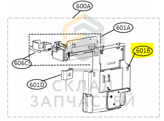 Накладка двигателя для LG GA-B499TASB
