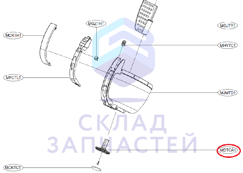 Шестерня для LG VK8830HTXR