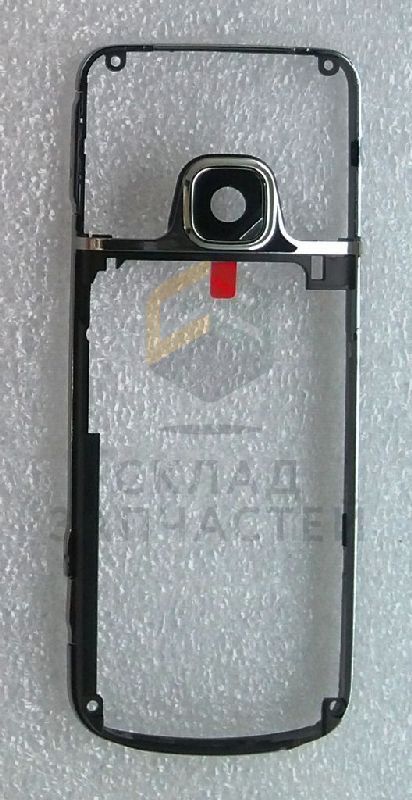 Рама корпуса с защитным стеклом камеры (Silver/Chrome) для Nokia 6700 Classic