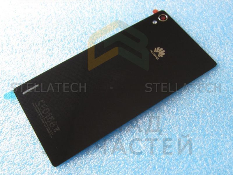 02359390 Huawei оригинал, крышка акб в сборе защитным стеклом камеры (чёрная)