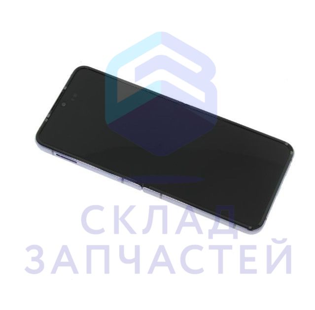 Дисплей в сборе с сенсорным стеклом (тачскрином) (Light violet) для Samsung Galaxy Z Flip4 SM-F721B