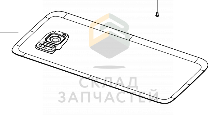 Задняя крышка (Silver) для Samsung SM-G935X Galaxy S7 EDGE