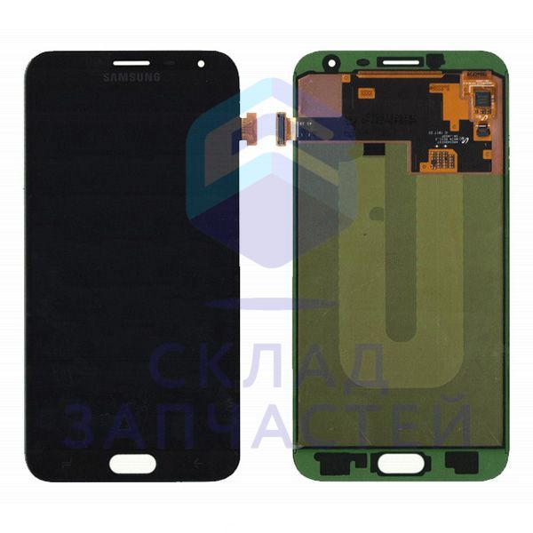 Дисплей в сборе с сенсорным стеклом (тачскрином) (цвет - black) для Samsung SM-J400F/DS Galaxy J4