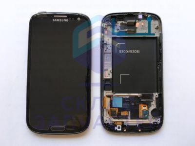 Дисплей (lcd) в сборе с сенсорным стеклом (тачскрином) (Black) для Samsung GT-I9300I Galaxy S3 (2 SIM)