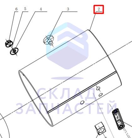 0040102888Y Haier оригинал, Корпус