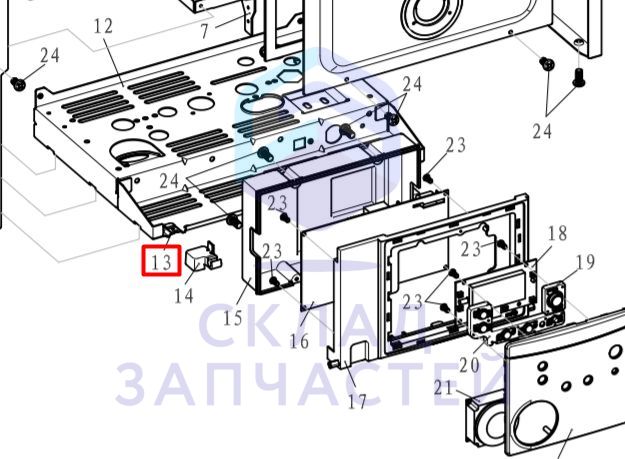 0040198006A Haier оригинал, Клип