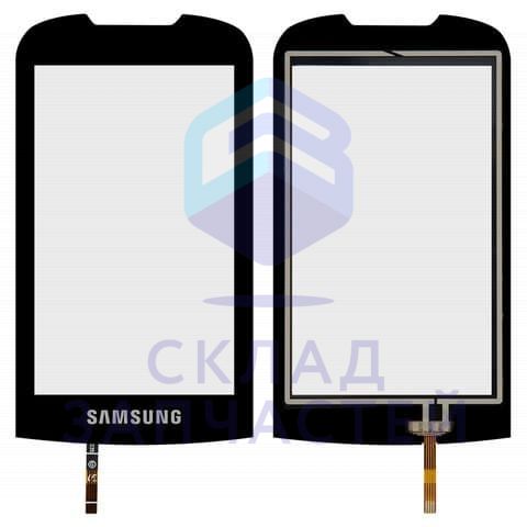 Сенсорное стекло (тачскрин) (Noble Black) для Samsung GT-S5560