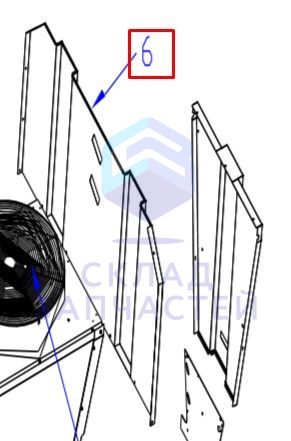 Нижняя панель для Haier CA0100EAND (AA9650B3900)