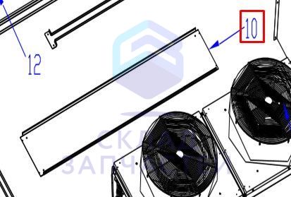 Средняя панель для Haier CA0100EAND (AA9650B3900)