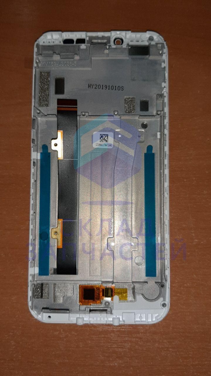 SCA1NC0B1000 Alcatel оригинал, Модуль дисплея (передняя корпусная рамка + дисплей + сенсор) (цвет - white)