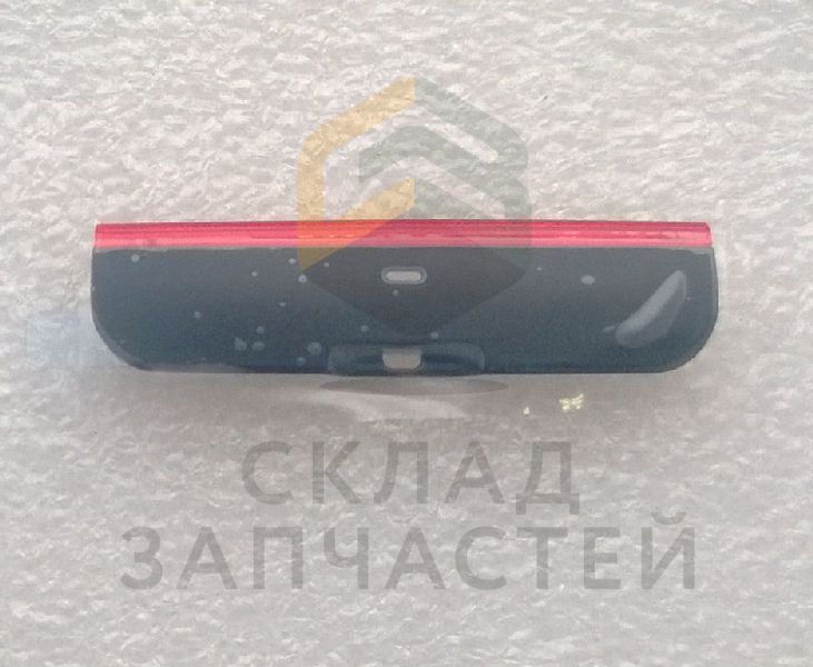 Накладка торцевая нижняя (Black-Red) для Nokia X6 16GB
