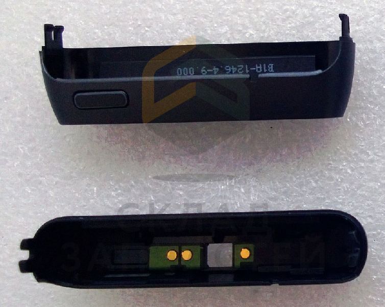 Нижняя часть корпуса с внутренней антенной (DARK GREY) для Nokia N8-00
