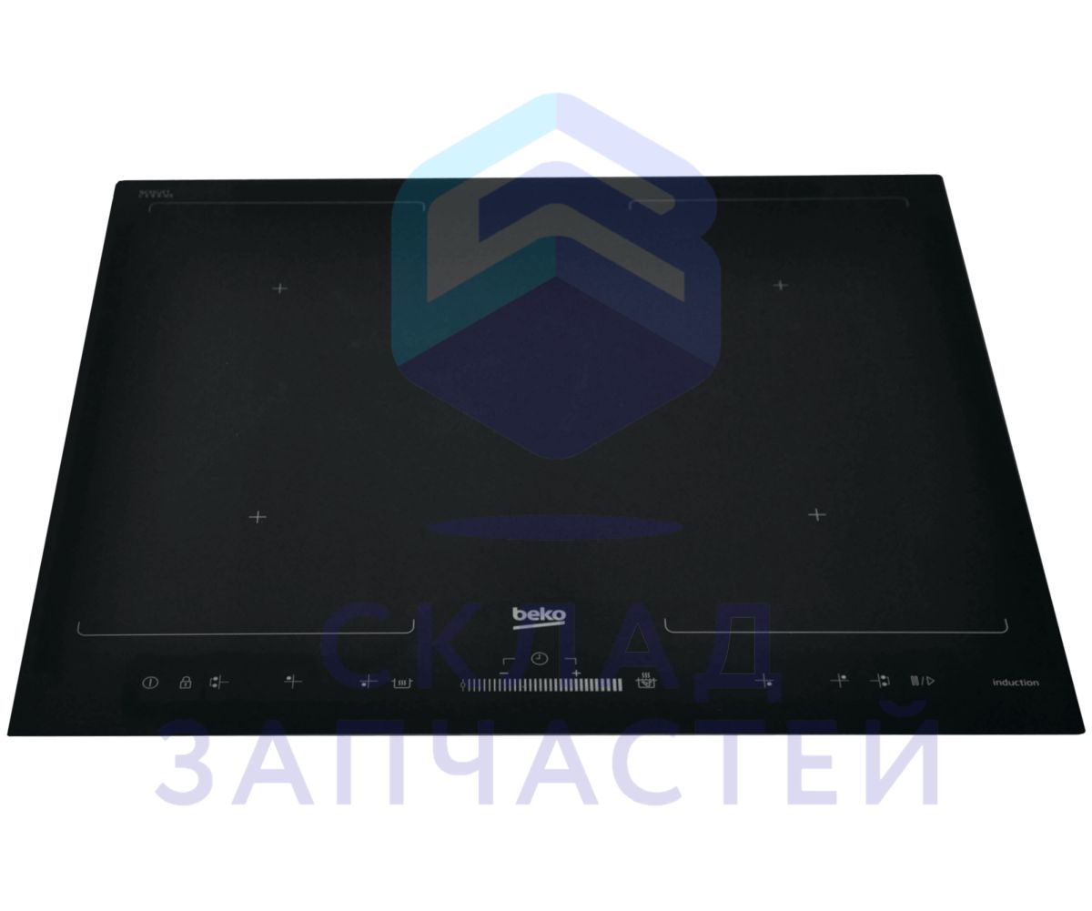 190262052 Beko оригинал, керамическое стекло для индукционной плиты 510 мм x 580 мм