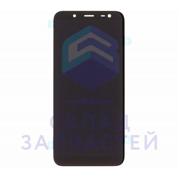 Дисплей в сборе с сенсорным стеклом (тачскрином) (цвет - black) для Samsung SM-J600F/DS