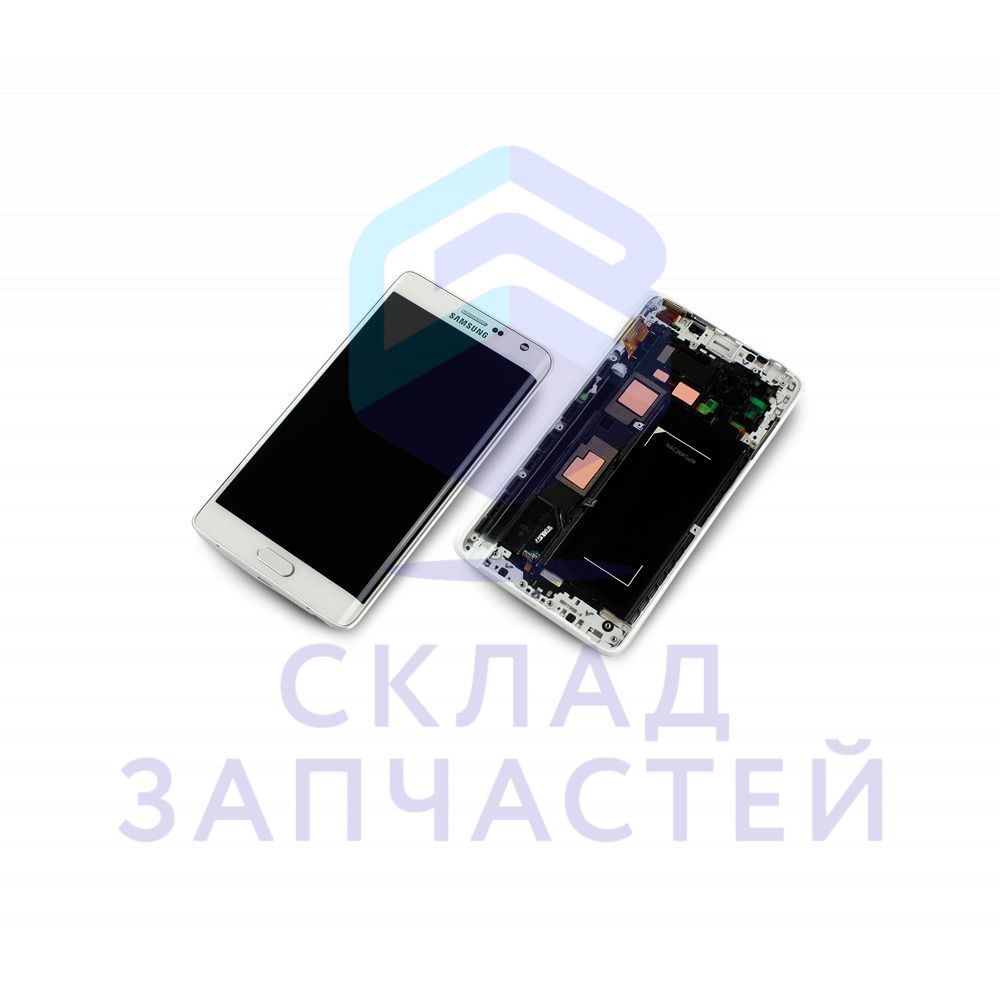 Дисплей (lcd) в сборе с сенсорным стеклом (тачскрином) (White) для Samsung SM-N915F GALAXY Note Edge