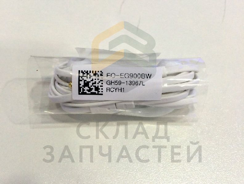 Гарнитура проводная 3.5mm (EO-EG900BW) для Samsung SM-N915F GALAXY Note Edge