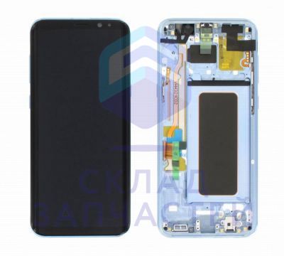 Дисплей в сборе с сенсорным стеклом (тачскрином) (Blue) для Samsung SM-G955FD