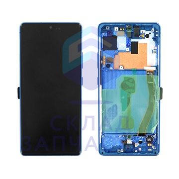 Изображение товара Оригинальный дисплей Samsung GH82-21672C в сборе, цвет blue