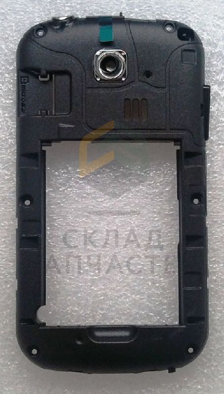 Задняя часть корпуса (Metallic Black) для Samsung GT-S3350 Ch@t 335
