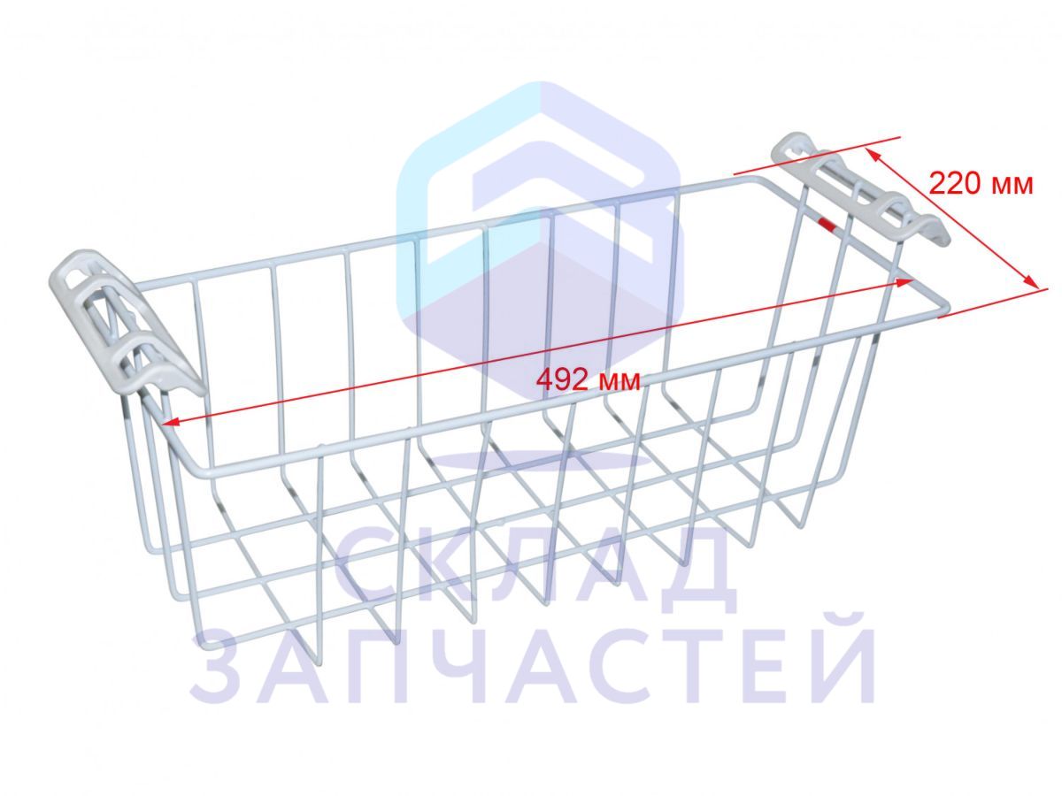 Изображение товара 0070807530 Haier оригинал, корзина 490х220х210мм