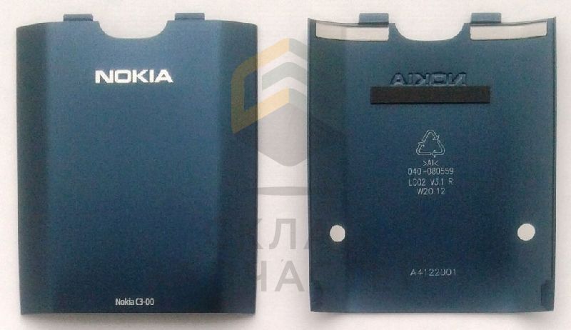 Крышка АКБ (Slate) для Nokia C3-00